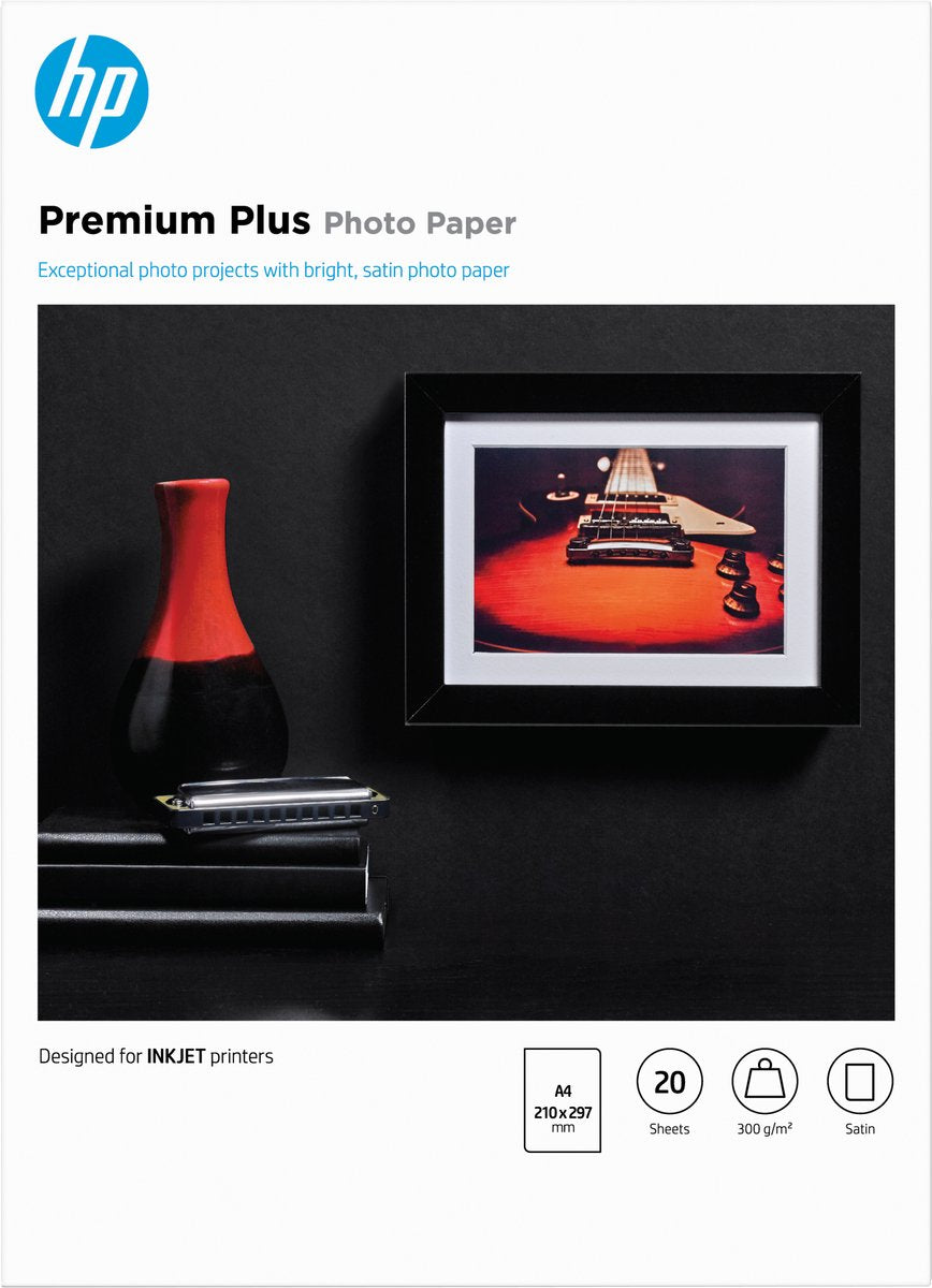 Papier photo HP premium plus - a4 semi-brillant