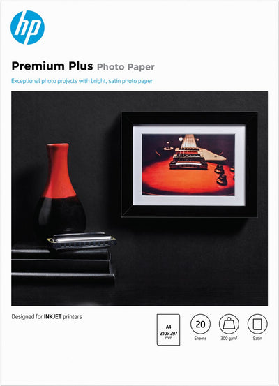 Papier photo HP premium plus - a4 semi-brillant