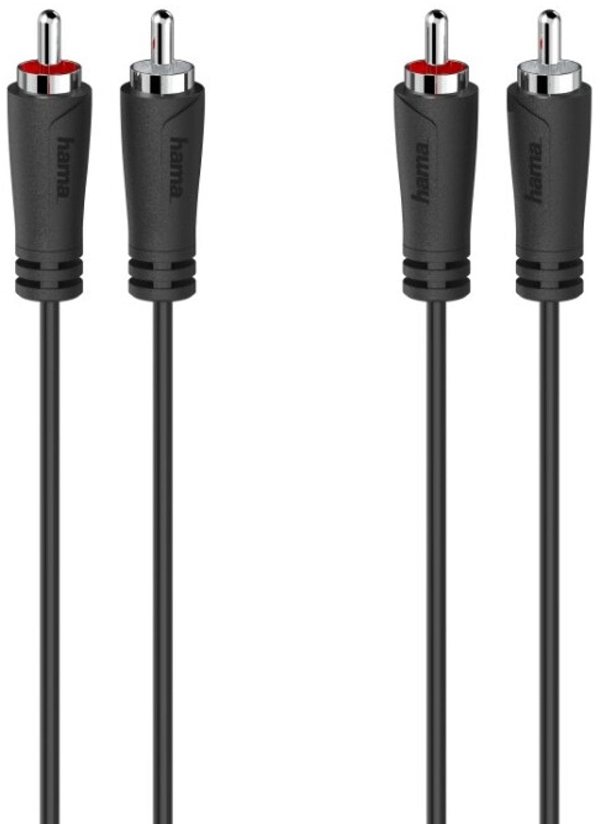 Hama 2 x câble RCA 00205258 3 m noir
