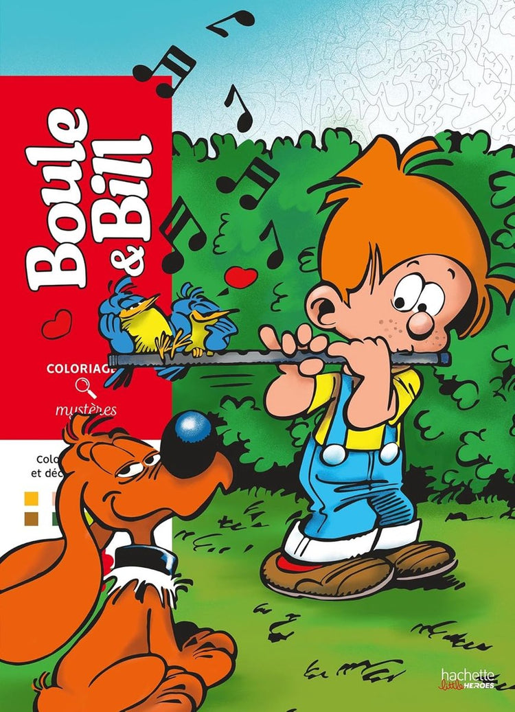 Hachette heros atelier créatif autres licences coloriages mystères coloriages mysteres boule bill
