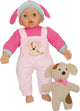Poupée Dimian avec ours en peluche - 41 cm.