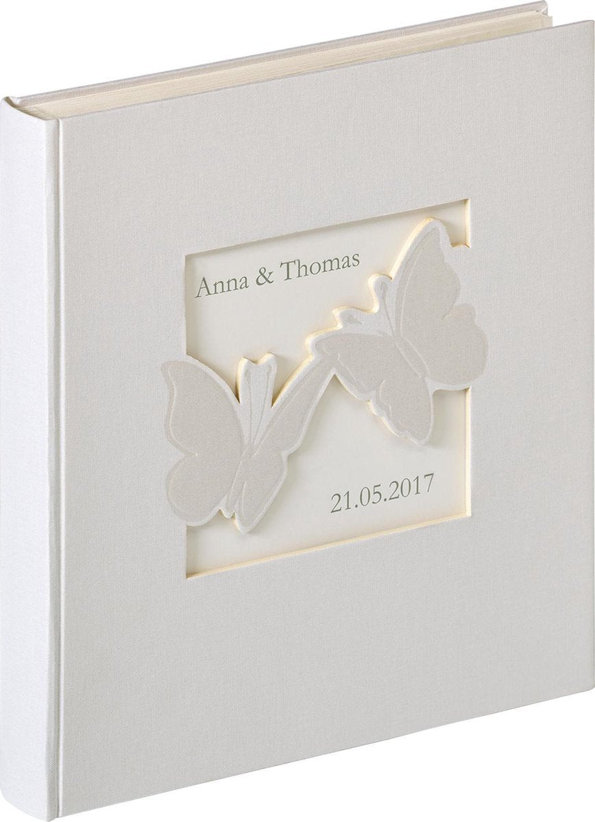 Walther uh-201 farfalla - album de mariage - taille 28x30,5 cm - nacre