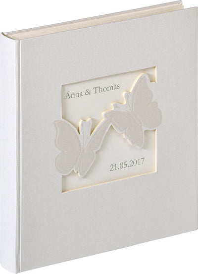 Walther uh-201 farfalla - album de mariage - taille 28x30,5 cm - nacre