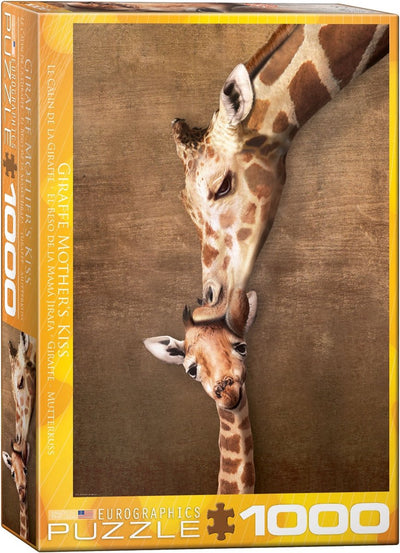 Eurographics - baiser d'une mère girafe [baiser de la mère girafe] - 1000 pièces 48×68cm (l×h) - puzzle