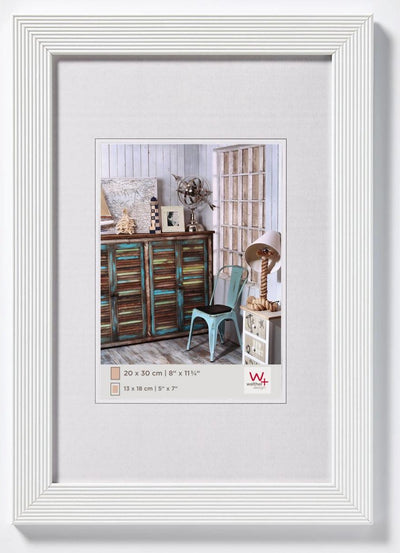 Walther grado - cadre en bois - format photo 20x30 cm - blanc