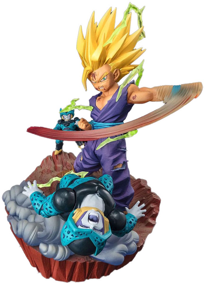 Bandai Tamashii Nations Dragon Ball FiguartsZero Extra Battle PVC Statue Marshall Super Saiyan 2 Son Gohan -la colère explose en puissance- statue 20 cm