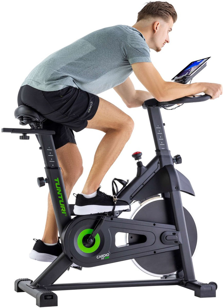 Vélo sprinter Tunturi cardio fit s20 - vélo de fitness - vélo d'appartement - Bluetooth - résistance manuelle - avec application gratuite