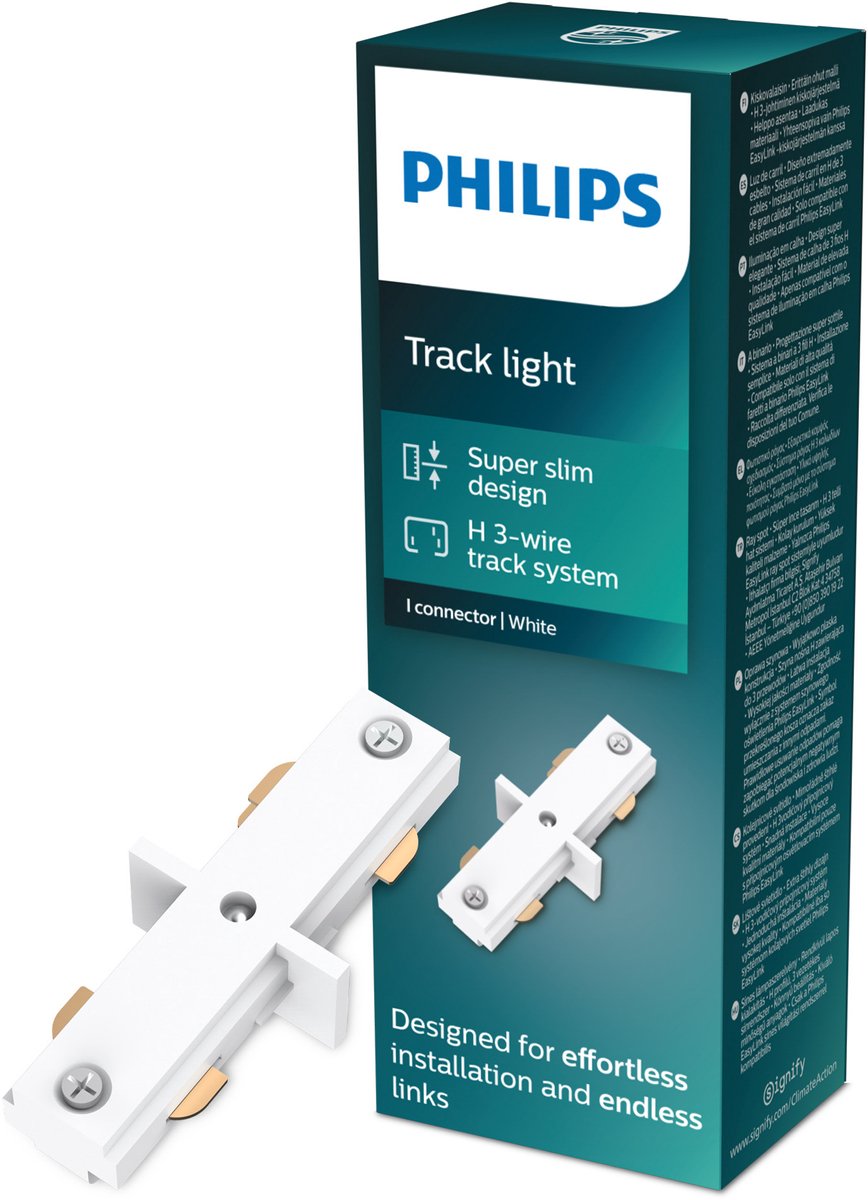 Philips LED philips easylink - connecteur - connecteur en forme de i - blanc - éclairage sur rail