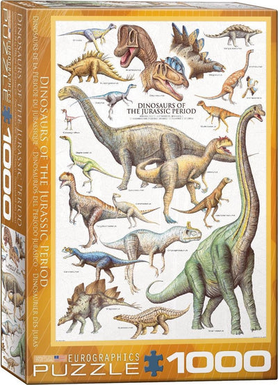 Puzzle Eurographics dinosaures du jurassique - 1000 pièces