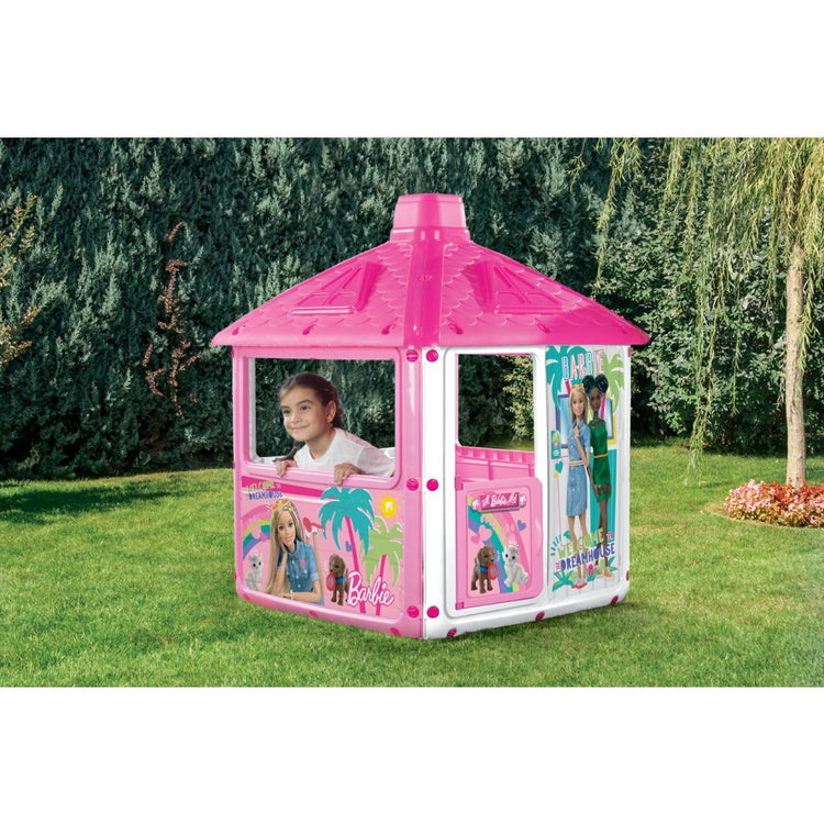 Barbie City Speelhuis 132x104x104 cm rose blanc