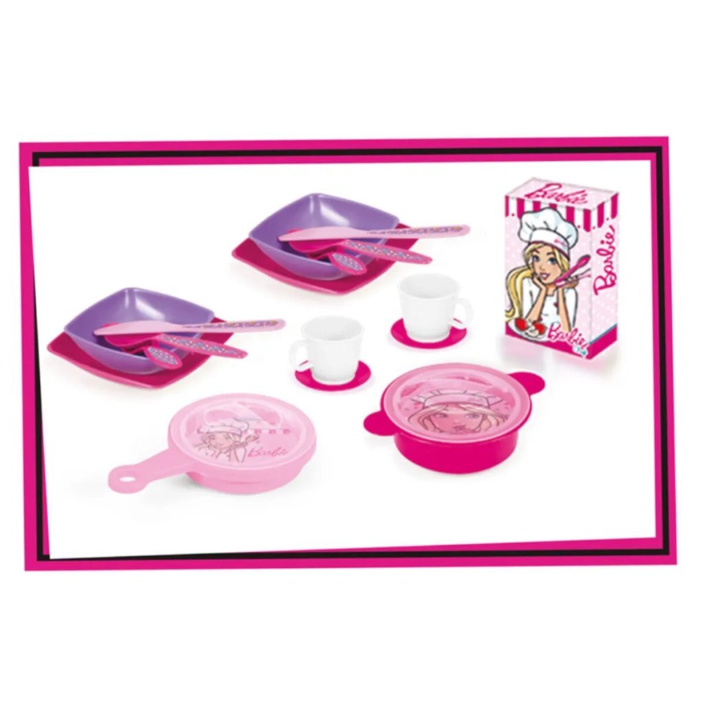 Dolu Barbie lave-vaisselle + son rose