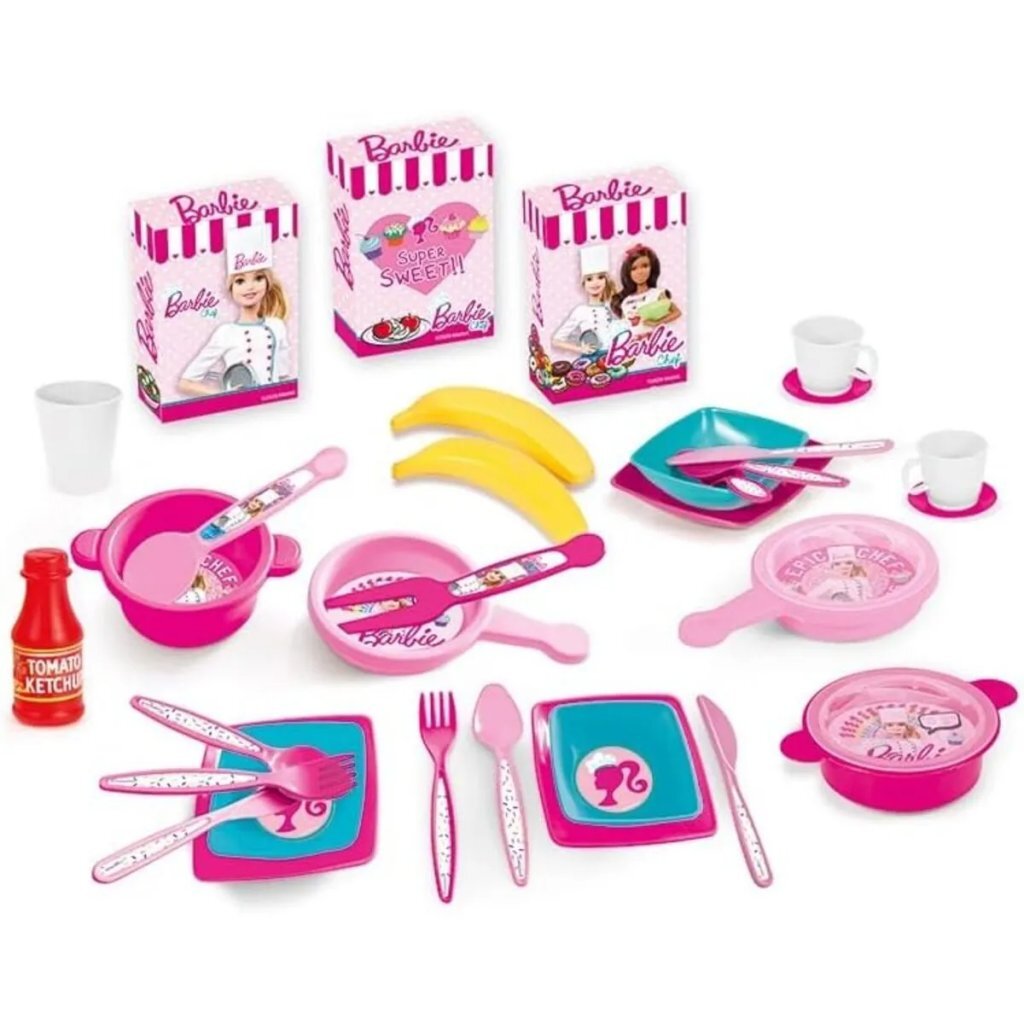 Dolu Barbie Speelkeuken + son rose