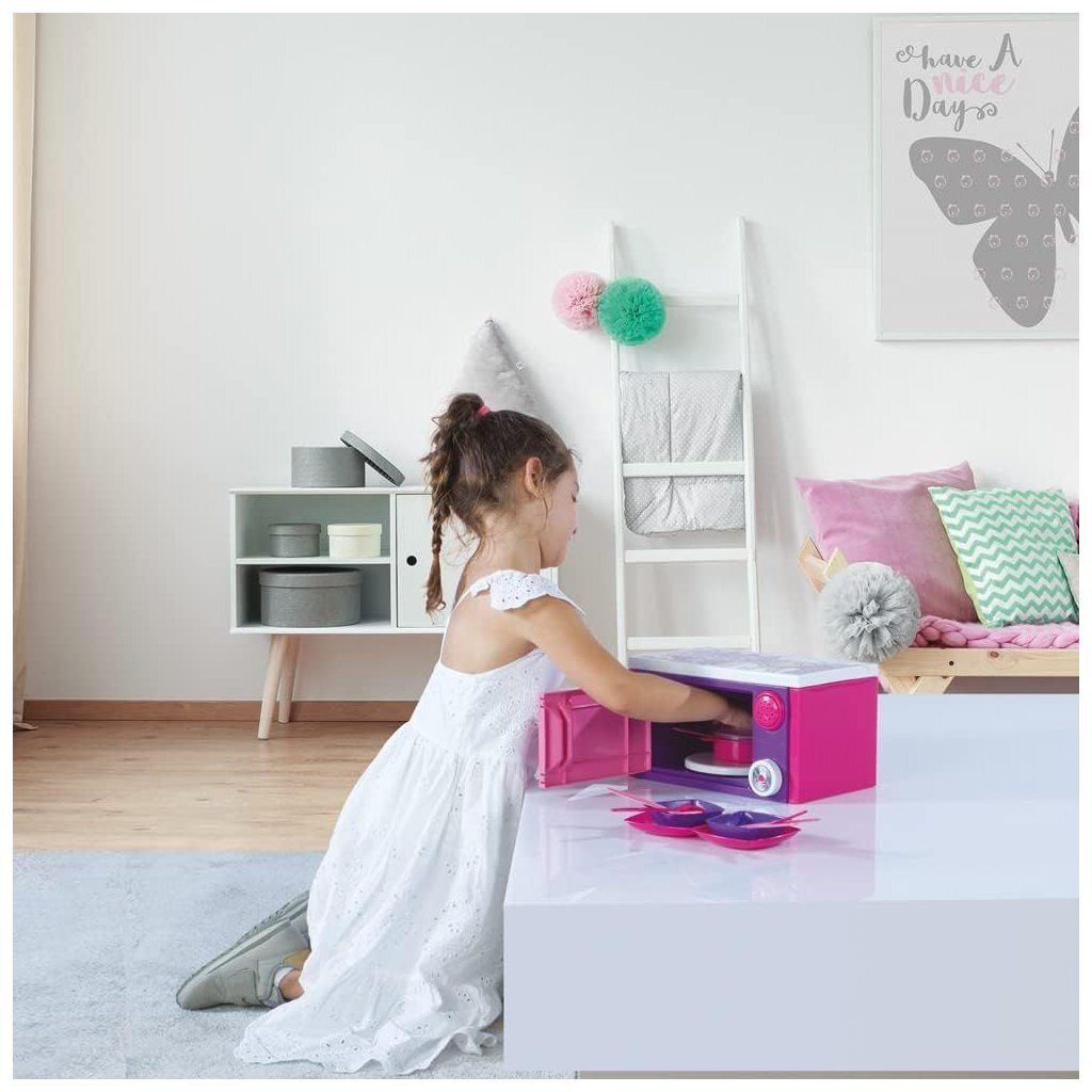 Dolu Barbie micro-ondes + son rose violet