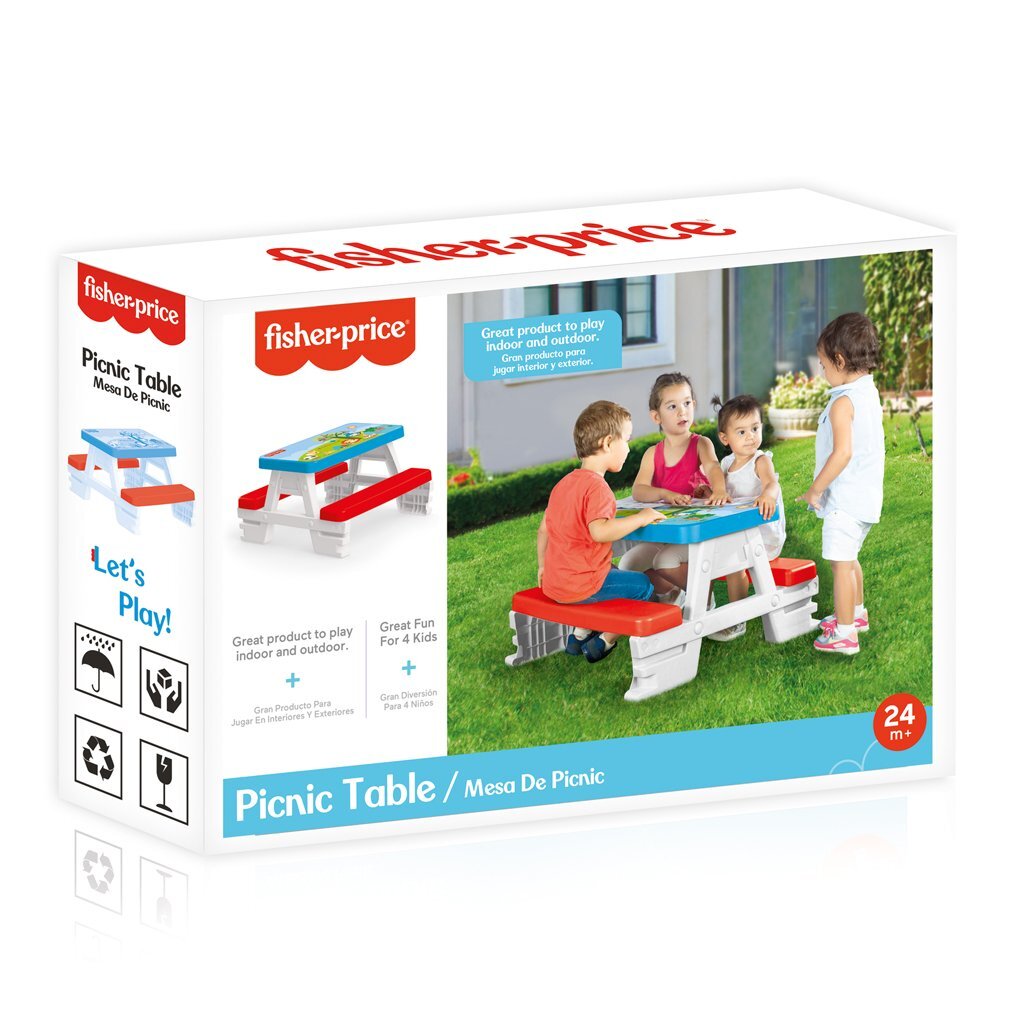 Dolu Fisher Prix Picnic Table rouge blanc rouge