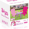 Dolu Dolu Unicorn Pink Table avec chaises