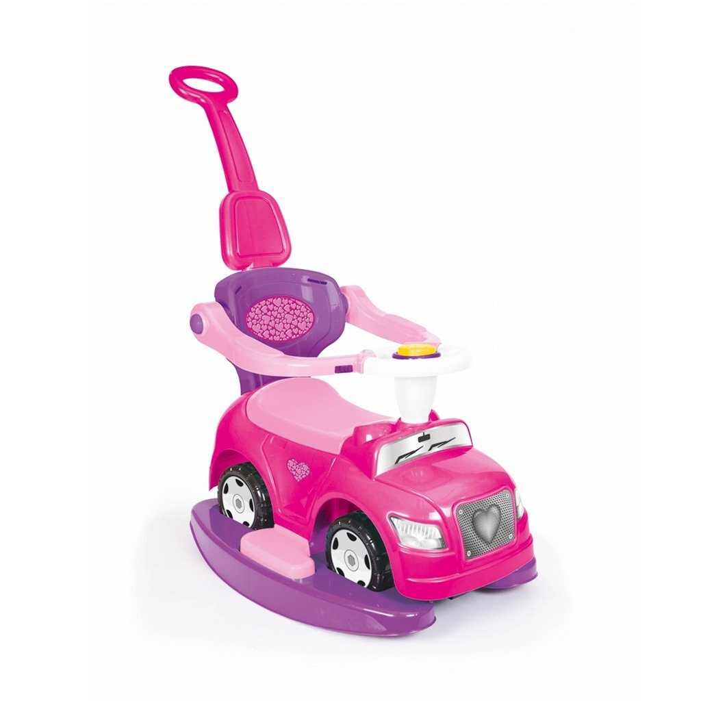 Dolu Dolu Unicorn Walking Car avec Push Bar Pink