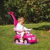 Dolu Dolu Unicorn Walking Car avec Push Bar Pink