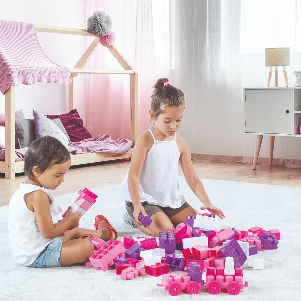 Dolu Dolu Unicorn Jumblocks s'entraîne avec 50 blocs de rose