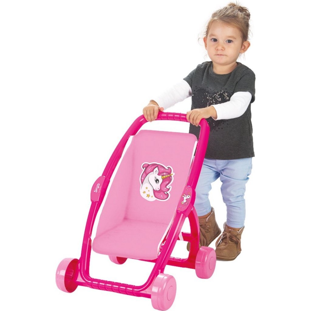 Poussette licorne Dolu dolu rose