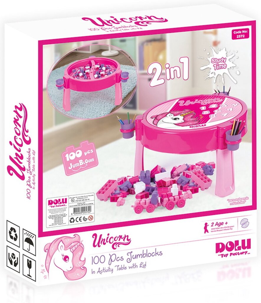 Table des activités de la licorne Dolu Dolu, y compris 100 blocs