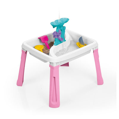 Dolu Sand-Water Table + Accessoires Rose blanc