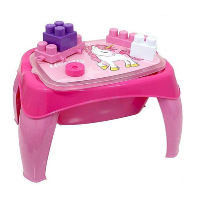 Table d'activité de la licorne Dolu + 30 blocs de rose