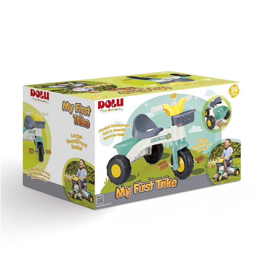 Dolu Tricycle 70x47x70 cm vert vert blanc gris