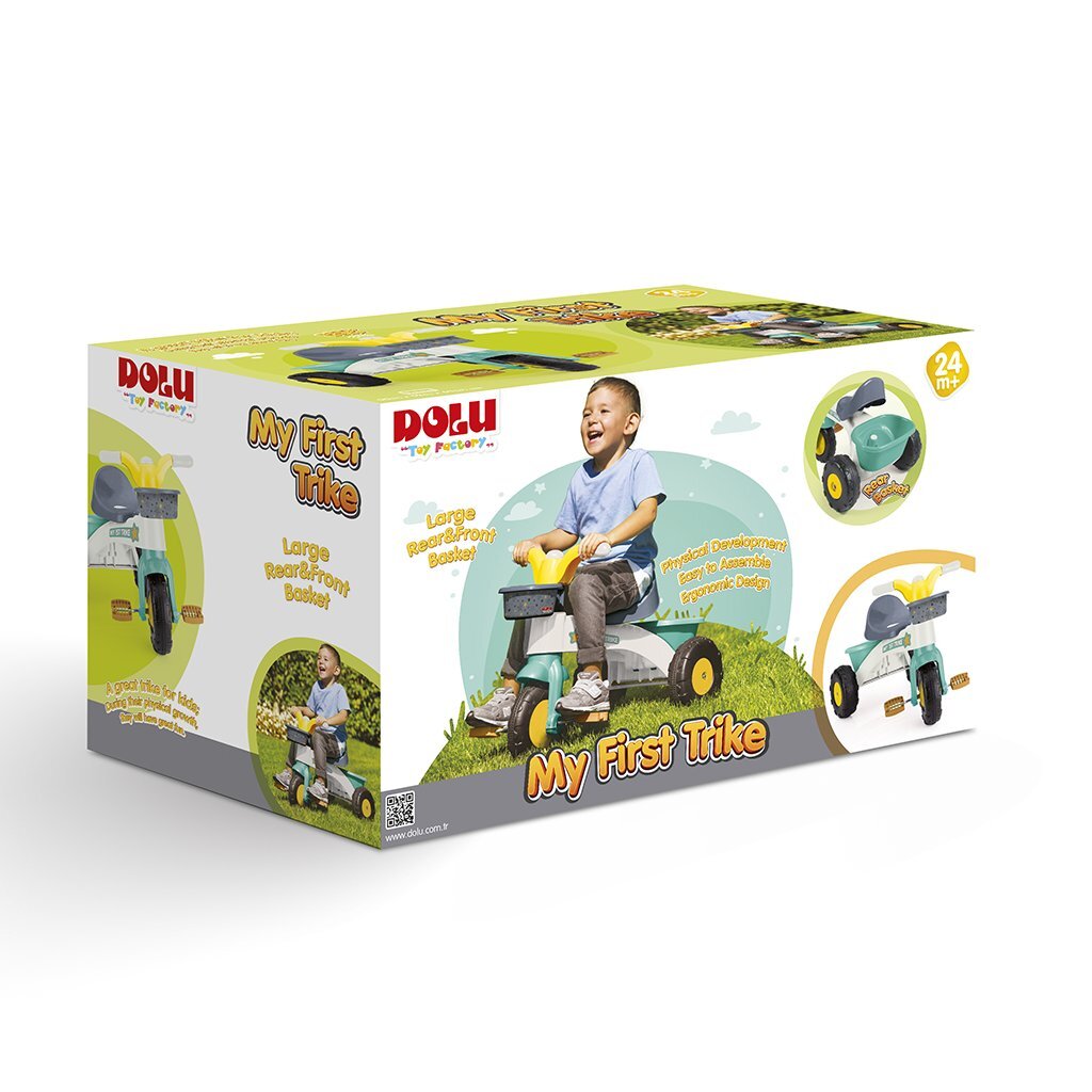 Dolu Tricycle 70x47x70 cm vert vert blanc gris