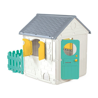 Dolu Playhouse 122.5x104x156 cm + sons blanc vert gris jaune