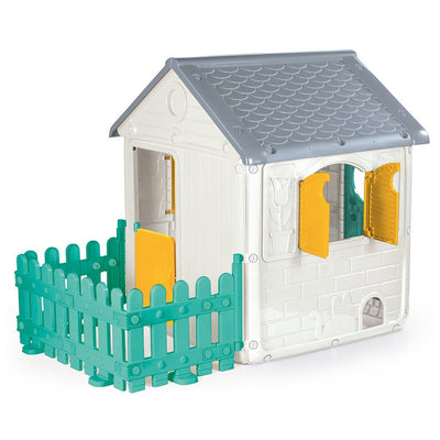 Dolu Playhouse 122.5x104x156 cm + sons blanc vert gris jaune
