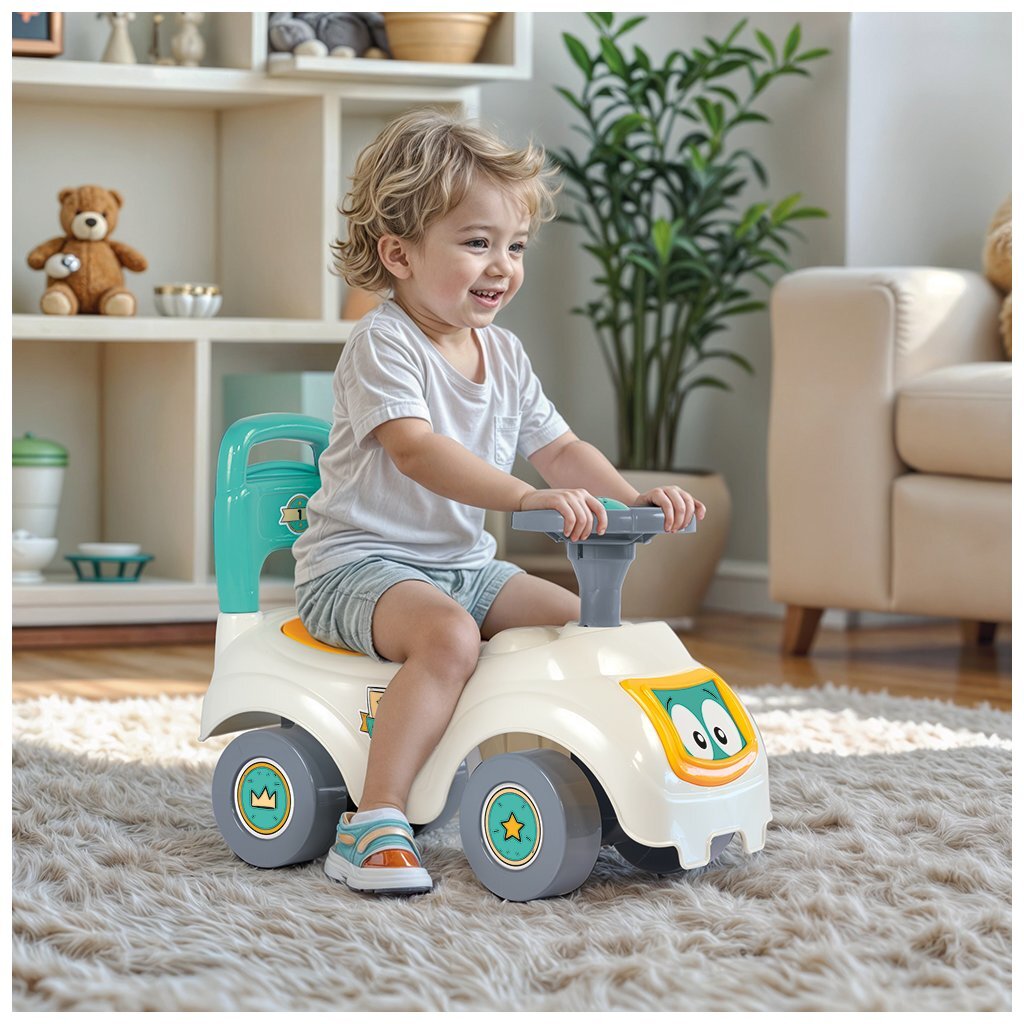 Dolu Walking Car White Green Yellow