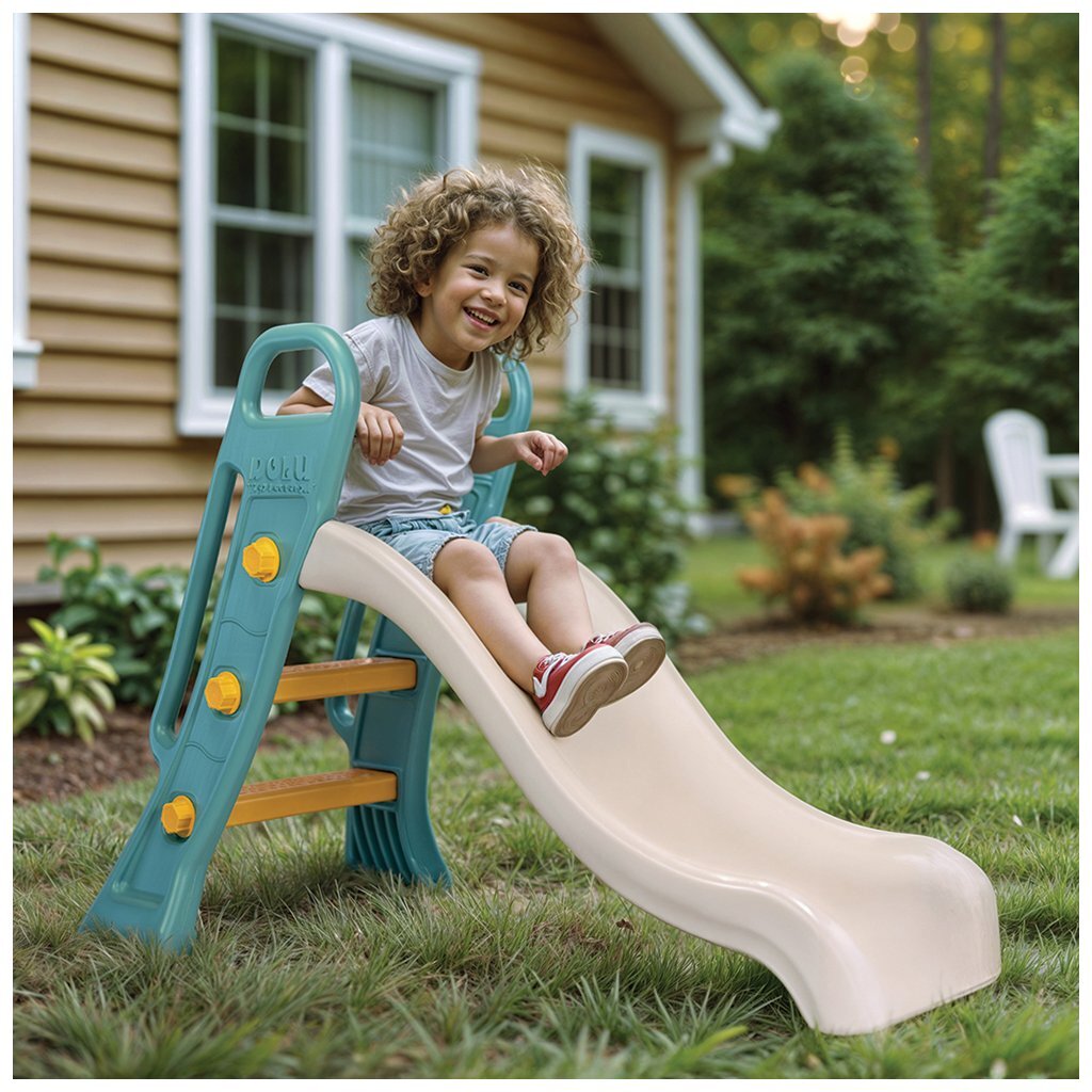Dolu Slide 60.5x135x90 cm vert blanc