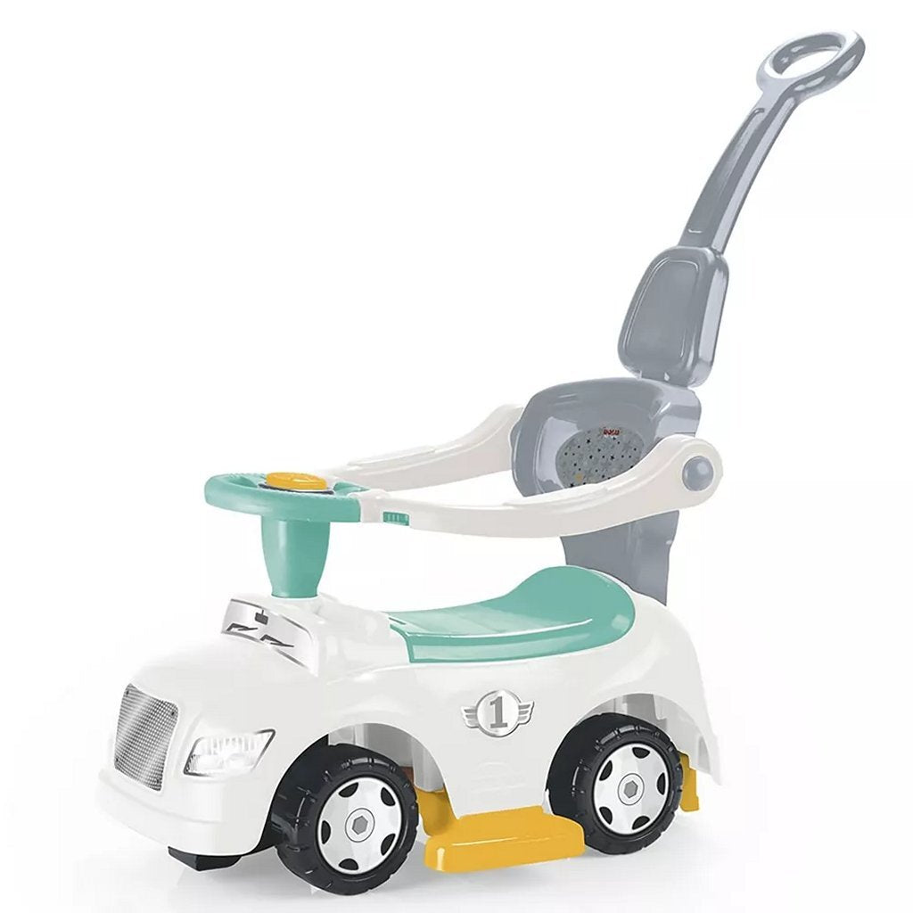 Dolu 3in1 Walking Car avec poignée + corne blanc bleu jaune gris jaune