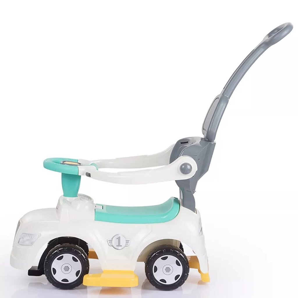 Dolu 3in1 Walking Car avec poignée + corne blanc bleu jaune gris jaune