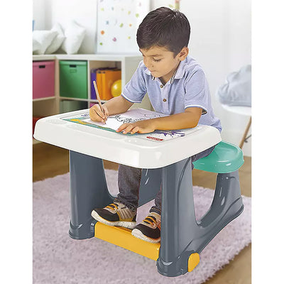 Dolu Dolu 2663 Bureau pour enfants 50x77x57 Blanc bleu gris