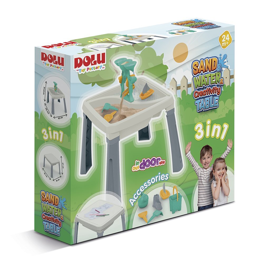 Dolu Sand-Water Table + Accessoires Gris blanc