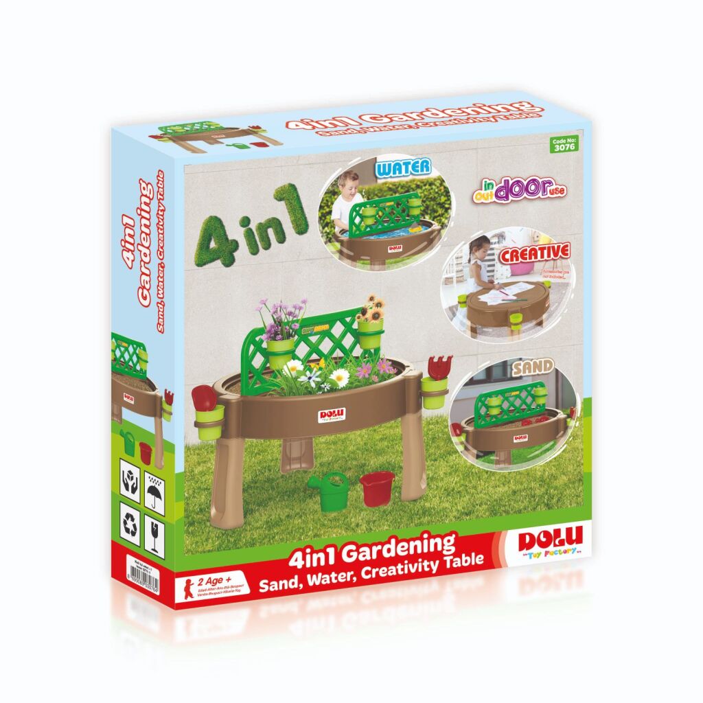 Dolu Dolu 4in1 Garden Play Table 80x80 cm