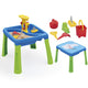 Dolu Dolu 3077 table d'eau de sable 3-en-1 avec table de dessin vert bleu