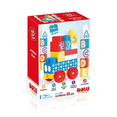 Train de blocs Dolu dolu avec 25 blocs