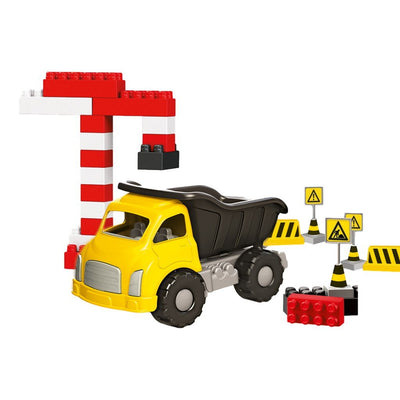Dolu Dolu Bouwtruck avec accessoires 40 pièces