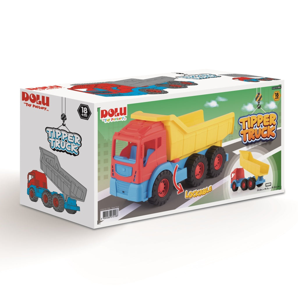 Dolu Dolu 7016 grand camion jaune rouge