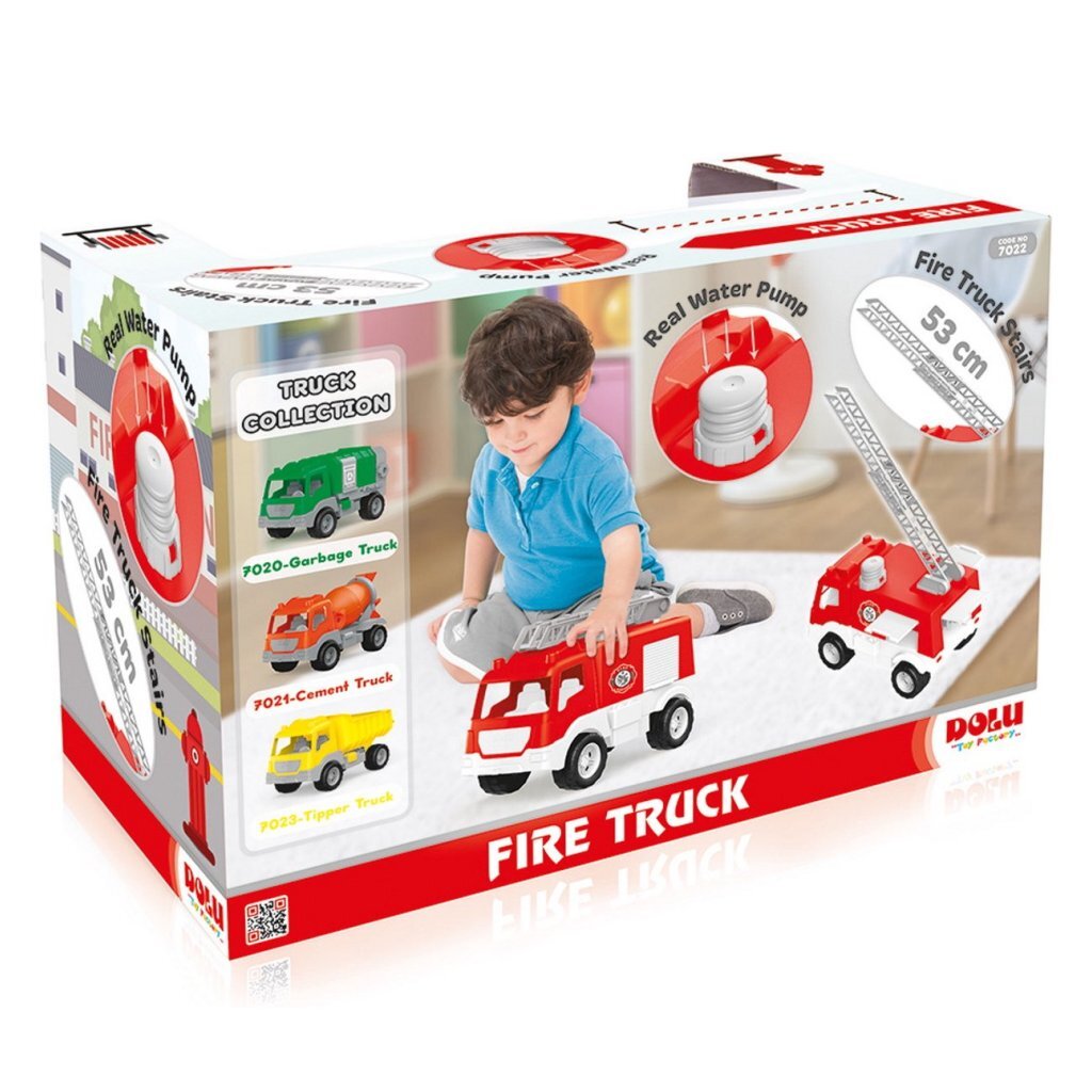Camion de pompiers Dolu Dolu Rouge