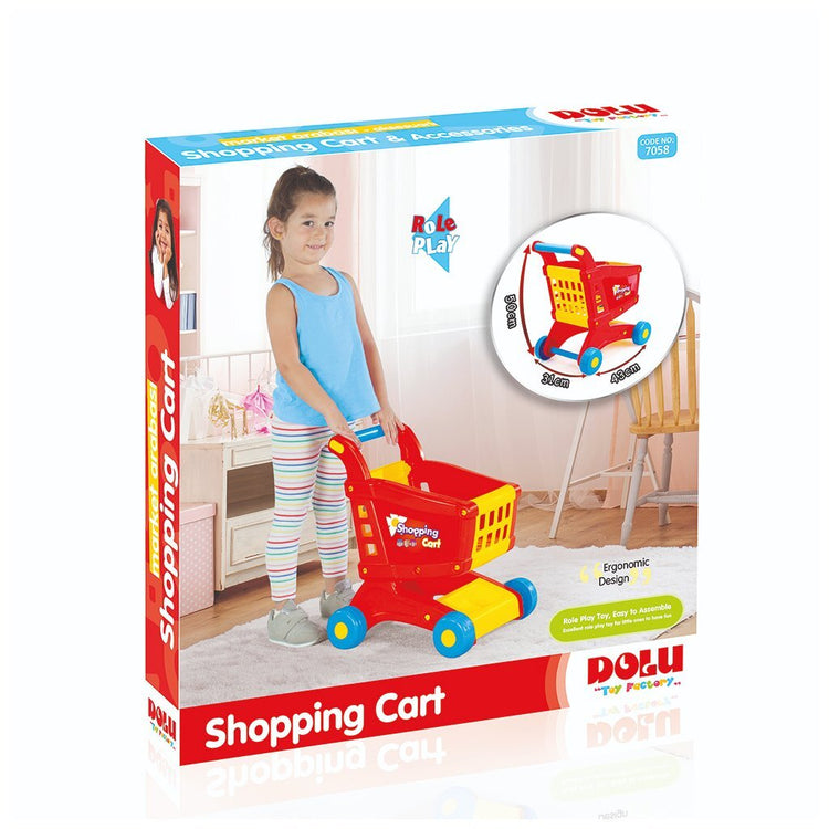 Dolu Dolu Shopping Cart 50x31x43 cm Bleu jaune rouge