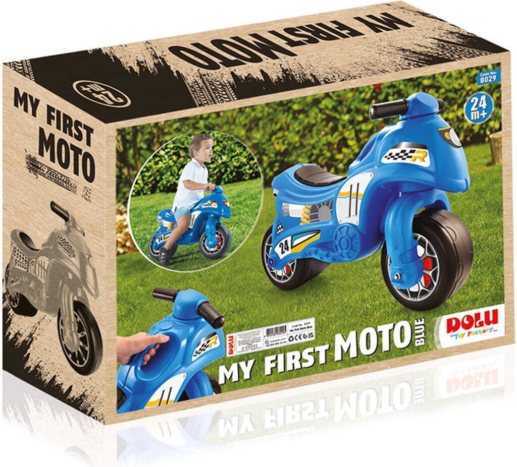 Dolu Dolu mon premier moteur de course bleu