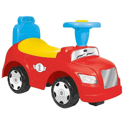 Dolu Dolu 2in1 voiture de randonnée + cor jaune rouge bleu