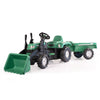 Excavatrice de tracteur à pédale Dolu Dolu + Green de remorque