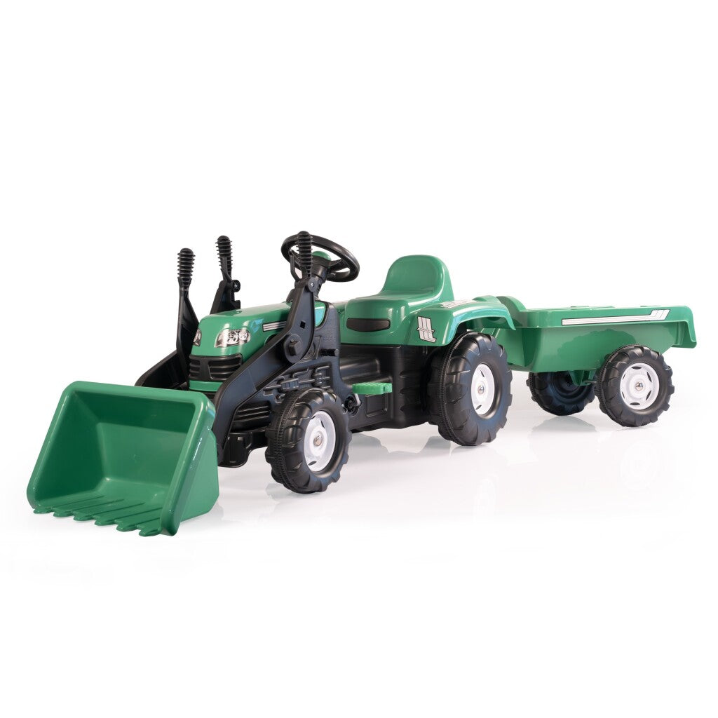 Excavatrice de tracteur à pédale Dolu Dolu + Green de remorque