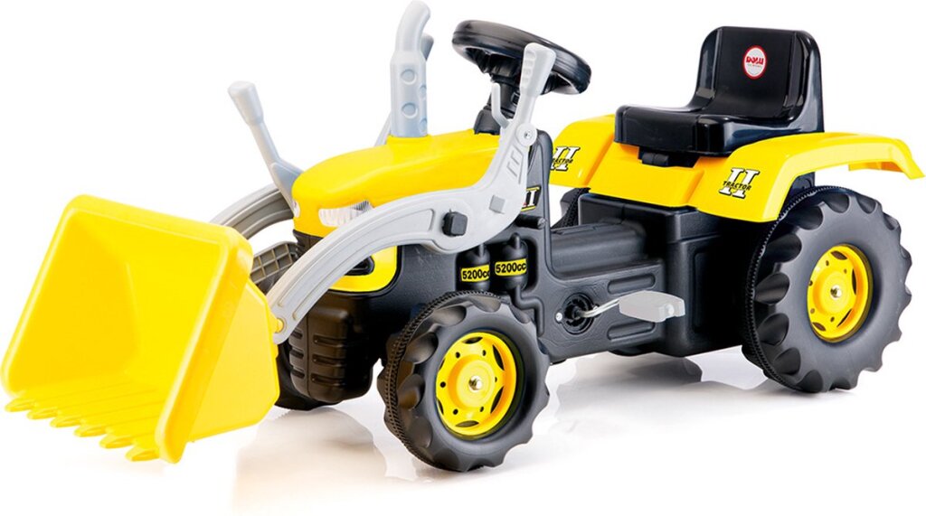 Stepracteur Dolu avec du chargeur frontal Horn jaune noir