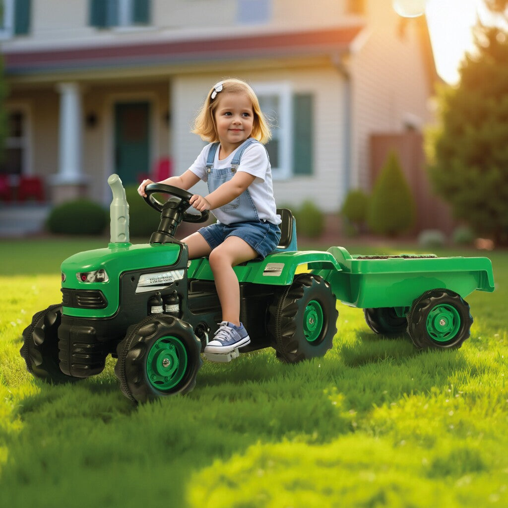 Tracteur Dolu avec corne de remorque Groene noir