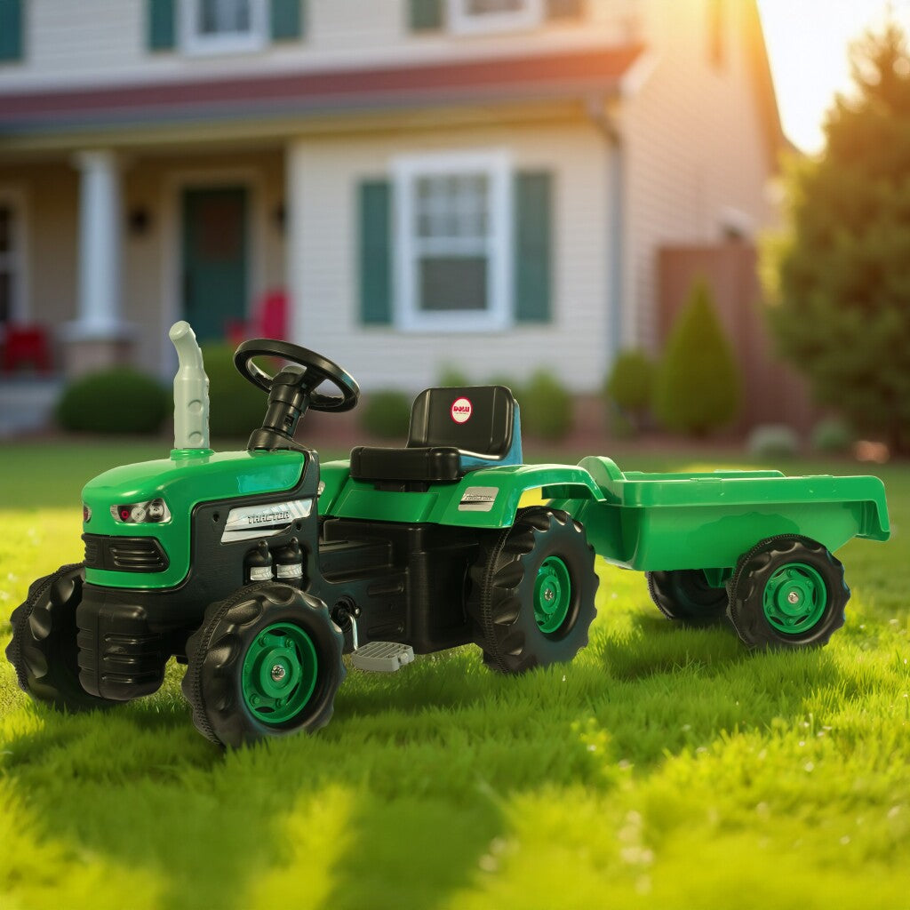 Tracteur Dolu avec corne de remorque Groene noir